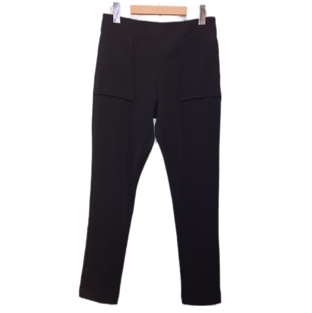 Velika Designs High Waist Skinny Slim Dress Pants Stretchy Black Womens Size 6